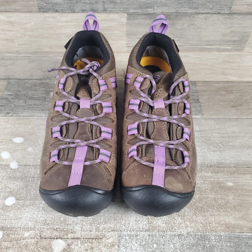 Keen Targhee‎ II Womens Hiking Shoes Sz 6 Timberwolf English Lavender Waterproof